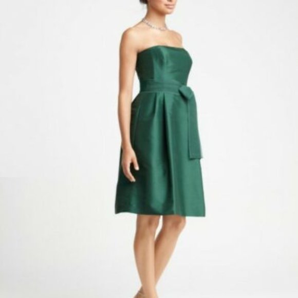 New Ann Taylor Silk Strapless Bridesmaid Dress - Picture 3 of 6